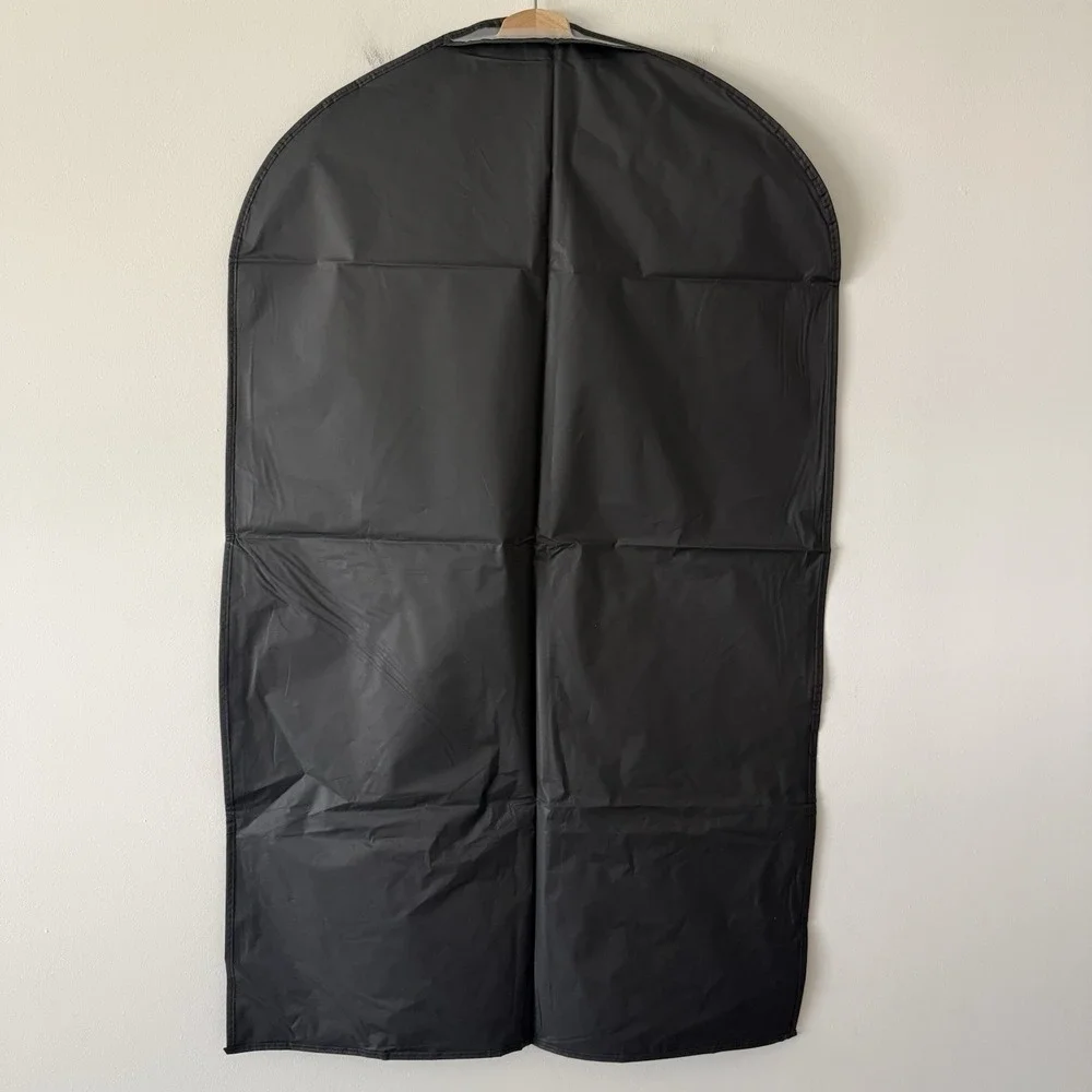 Jos A Bank Garment Bag Suit Travel Cover Black Zipper Thin Lightweight NEW